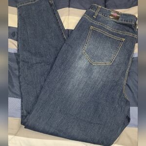 Ashley Stewart Flawless Skinny Stretch Jeans Blue Plus Size 16R  NWT